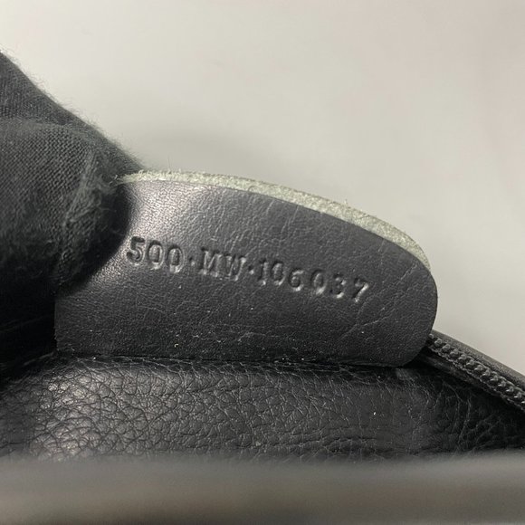 Authentic Vintage Mark Cross Oval Ash-Gray Leather Mini Crossbody Bag/Purse - Picture 15 of 15